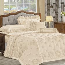 JOGO DE CAMA KING 4PCS ANDORRA 400 FIOS BEGE JUMA  193X203CM