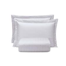 COBRE LEITO QUEEM  BRANCO  TOQUE DE ALGODAO HEDRONS