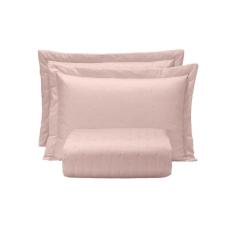 COBRE LEITO KING ROSA TULE TOQUE DE ALGODAO HEDRONS