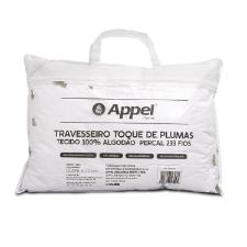 TRAVESSEIRO TOQUE DE PLUMAS BRANCO 50X70CM APPEL