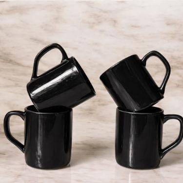 JOGO DE XICARAS SEM PIRES 4PCS INDIAN 90M PRETA