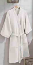Roupo Velour Adulto Confort Liso M - Dohler - Branco