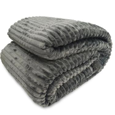 Manta Sherpa Habitat Dupla face Casal Grafite 2,00m x 2,40m