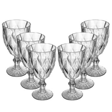 Jogo de Taas em Vidro Lyor Diamond 265 ML 06 peas