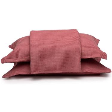 Colcha Dohler Piquet Casal  Algodo Rosa