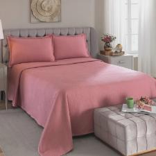 Colcha Dohler Piquet Casal  Algodo Rosa