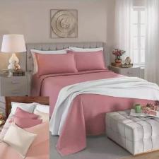 Colcha Dohler Piquet Casal  Algodo Rosa