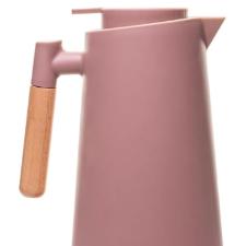 Garrafa Trmica em Plstico com Cabo de Madeira Lehav Akita 1L Rosa
