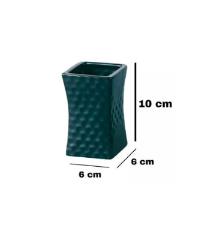 Kit para banheiro em cermica Trama preto com 02 peas- Wellmix