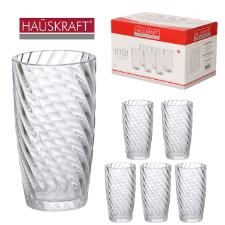 Jogo de copos longo em vidro Hauskraft Elysée 400ml 06 peças Jogo de copos longo em vidro Hauskraft Elysée 400ml 06 peças