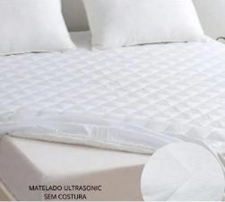 Capa Protetor Colcho Solteiro Impermevel Branco Ultrasonic Realce Premium.