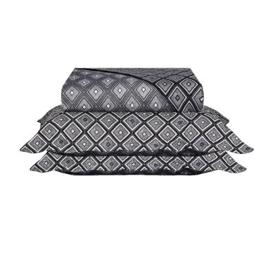 KIT COLCHA KING 3 PEAS PATCHWORK MICROFIBRA HUGO 280X260CM