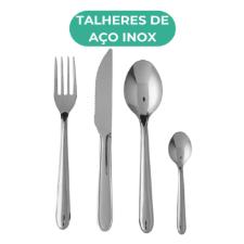 Faqueiro em inox Brinox Lyon 24 peas.